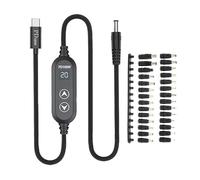 MLWSKERTY Cordon d'alimentation USB C avec 28 Adaptateurs 100 W Alimentation Variable La Efficace DC5.5 Câble De Type C Câble 120 Cm pour Ordinateurs Portables