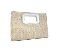 MLWSKERTY Evening Handbag Summers Beach Shoulder Crossbody Bag Top Handle Clutches Handbags Straw Clutches Purse for Womens Straw Shoulder Crossbody Bag