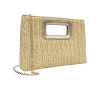 MLWSKERTY Evening Handbag Summers Beach Shoulder Crossbody Bag Top Handle Clutches Handbags Straw Clutches Purse for Womens Straw Shoulder Crossbody Bag