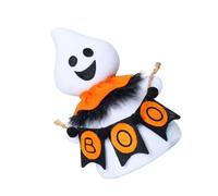 MLWSKERTY Festives Plush Ghostly Doll Halloween Gnomes Ornament for Home Tiered Tray Shelf Decors Collectible Gift Christmas Ghostly Figurine