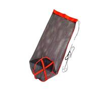 MLWSKERTY Folding Nylon Fish Cage Bag Compact Drawstring Fishing Net with Reinforced Edges Portable Aquatic Storage Outdoor Drawstring Live Fish Net