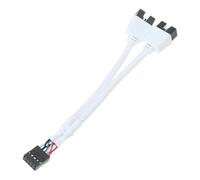 MLWSKERTY Le Câble Blindé USB 2 0 9pin À 2X À 9 Broches Élimine Les Interférences Et Améliore Le Câble De Séparateur Stabilité du Transmission Données pour La Connexion des Périphériques