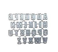 MLWSKERTY Matrices de découpe en métal en forme de lettres de l'alphabet - Pochoir pour scrapbooking - Bricolage d'albums - Tampon en papier