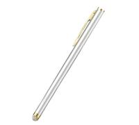 MLWSKERTY Metal Styluses Pen with Gold Clip Conductivity Cloth Tip for Phones Tablets Drawing Writing Touch Ergonomic Design Metal Styluses with Conductive Tip