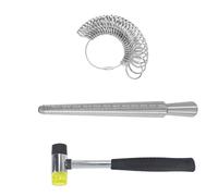 MLWSKERTY Outil De Mesure des Doigts en Métal De Haute Précision pour Les Fabricants De Bijoux Tableau des Tailles des Bagues en Métal