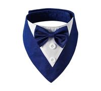 MLWSKERTY Pet Neckerchief Collar Suit Design Adjustable Bandana Bowtie for Small Dog Cats Birthday Party and Festival Gathering Pet Collar for Party