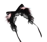 MLWSKERTY Plush Wolf Foxes Ears Headband Sweet Lolitas Headdress Hair Band Hair Accessories Headwear For Cosplay Halloween Party Lolitas Headdress