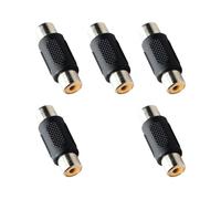 MLWSKERTY RCAs Female to Female Sound Connectors RCAs Extension Cable Adapter for Connecting TVs Projectors and Speakers Sound Video Adapter