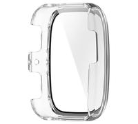 MLWSKERTY Scratchproof Glass Film Smartwatch Cover Case for Active 2 Square Screen Protector Protective Shell Precisions Cut Protector