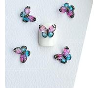 MLWSKERTY Strass papillon pour nail art - Pierres à ongles à dos plat - Pour décoration d'ongles, bricolage, maquillage