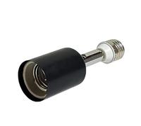 MLWSKERTY Temperature Resistant E27 Light Holder Extension Base 150W Ceramic Adjustable Rotation for Indoor Outdoor Lighting Vertical and Horizontal Bulb Extender