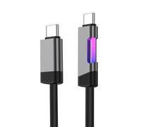 MLWSKERTY Type C Charging Cord 100W Fast Speed Power Delivery Alloy Texture Intelligent Temperature Control Safe Charging Data Cord