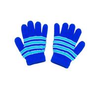 MLWSKERTY Winter Sports Gloves Windproof Children Full Finger Thicken Outdoor Cycling Skiing Warm Striped Pattern Kids Kids Windproof Knit for Cold Weather