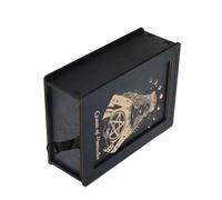 MLWSKERTY Wood Tarots Card Storage Case Portable Box Astrology Divination Case Push Pull Container Gift for Portable Container