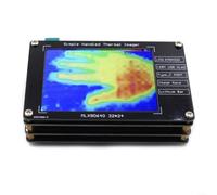 MLX90640 Imageur thermique portable, capteur infrarouge 32 x 24, écran LCD de 2,8", détecteur de température de -40 à 300 °C, rafraîchissement 8 Hz, rechargeable USB-C pour circuits imprimés et tests