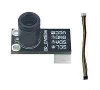 MLX90640BAA B Module de capteur thermique infrarouge 32 x 24 mm Interface IIC de détection sans contact pour projets d'automatisation de surveillance industrielle 5 V Noir 25,5 x 12,5 mm (IIC BAB)