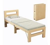 MLYAYE Lit de Chevet Pliable et Portable, Cadre de lit Plateforme en Bois Robuste pour Tout-Petits, pour Filles, garçons, Enfants, Adolescents, Bureaux, hôpitaux(200 x 30 x 40 cm)