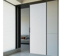 MLYAYE Porte AccordéOn Coulissante Pliante Porte accordéon cellulaire Invisible avec poignée, Disponible en 180, 200, 220 et 240 cm de Hauteur. Gain de Place grâce(Black White,W 120 x H 200 cm)