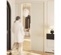 MLYAYE Porte AccordéOn Coulissante Pliante Porte Pliante alvéolée sans Rail, Dimensions Personnalisables, Grande Porte accordéon à Plusieurs Volets, cloison Invisible pour Placard(215 x 180 cm)