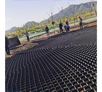 MLYAYE Stabilisateur Gravier Gazon Dalle Stabilisatrice Grille de soutènement pour Pavage cellulaire, Tapis de stabilisation de Sol en Gravier de Pois(10 cm High,1m x 4m (3.3X13ft))