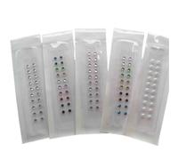MLYPRU Graines D'oreille D'acupuncture pour La Détente, Durabilité Patchs D'acupuncture Auriculaire Anti-Transpiration Oreille Presse Graines Acupuncture pour Le Mariage(Mixed - 100 pcs)