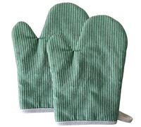 Mlysnd Oven Gloves, Oven Gloves Heat Resistant (1 Pair) 19x26cm, Protect Your Hands Against High Temperatures Thick and Durable, Suitable for Kitchen Cooking and Baking Oven Mitts（Green）