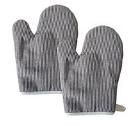 Mlysnd Oven Gloves, Oven Gloves Heat Resistant (1 Pair) 19x26cm, Protect Your Hands Against High Temperatures Thick and Durable, Suitable for Kitchen Cooking and Baking Oven Mitts(Gris)