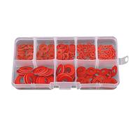 Mlysnd Rondelles Plates Fibre Rouge Sceau Papier dAcier Assortiment Kit m8 m6 m5 m4 m3 m2.5 m2 Entretoise avec Boîte