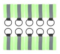 Mlyvax Lot de 120 étiquettes porte-clés réfléchissantes double face pour | Porte-clés réfléchissant haute visibilité pour la sécurité nocturne. Nylon durable et alliage d'aluminium. Idéal pour les