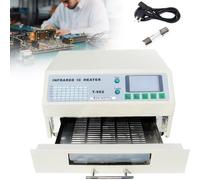 MLYYYDSS Four à Refusion 800 W/1500 W Machine à souder par Refusion Automatique, efficacité de Refroidissement du Chauffage Infrarouge Professionnel, Zone de soudage 180 x 235 mm/300 x 320 mm T-962