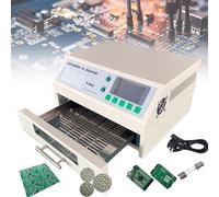 MLYYYDSS Four à Refusion 800 W/1500 W Machine à souder par Refusion Automatique, efficacité de Refroidissement du Chauffage Infrarouge Professionnel, Zone de soudage 180 x 235 mm/300 x 320 mm T-962