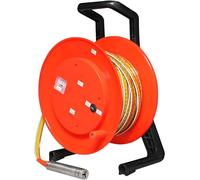 MLYYYDSS Jauge de Niveau d'eau souterraine 10-300 m avec sonde Fixe en Acier Inoxydable de 0,99 Pouce et Ruban de Mesure en Acier, profondimètre avec Signal sonore et voltmètre 10m(32.8ft)