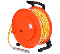 MLYYYDSS Jauge de Profondeur d'eau de puits, indicateur de Niveau d'eau, Mesure du Niveau d'eau avec sonde Fixe et Ruban en Acier pour puits, forages, réservoirs et canalisations 300m(984ft)