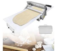 MLYYYDSS Machine à pâte en Acier Inoxydable, laminoir à pâte Pliable, laminoir à pâte Manuel de comptoir, laminoir à pâte Professionnel, 1-17,5 mm/1-27 mm, pour Pizzas et Croissants 400