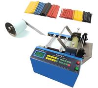 MLYYYDSS Machine de découpe de Tubes thermorétractables entièrement Automatique, Coupe-Tubes électrique 250 W avec Micro-Ordinateur, Largeur de Coupe 100 mm pour Manchons en Caoutchouc/Plastique