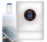 MLYYYDSS Onduleur Solaire Hybride, convertisseur de Puissance à Onde sinusoïdale Pure 5500W CC 48V vers CA 220V, contrôleur de Charge MPPT 120A, Compatible avec Les Batteries au Plomb et au Lithium