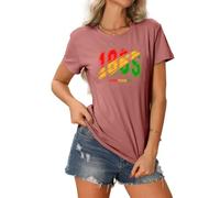 MLZHAN T-Shirt du 17 Juin 1865 pour Femmes Histoire des Noirs Vintage Hauts décontractés d'été Afro-américains (S,Or Rose)