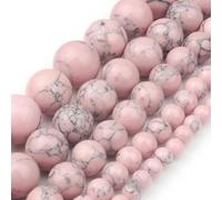 mm 8 mm pierre naturelle quartz rose cristal rose oeil de chat howlite jade perles rondes en vrac pour la fabrication de bijoux bracelet à bricoler soi-même en gros-howlite-6 mm environ 61 pièces