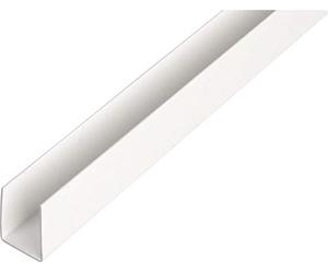 MM Spezial Alberts 484569 Profilé en U | PVC Blanc | 2000 x 12 x 10 mm