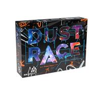 MM SPIELE, Dust Race - Jeu de société Rapide avec Piste de Course modulaire et Facteur d'ennui élevé, pour 2 à 6 Joueurs à partir de 10 Ans