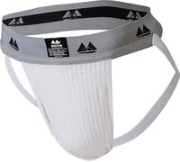 MM Sports - Sous-vêtement String Hommes - Original Edition Swimmer/Jogger Jockstrap 2 inch White - 1x Taille L