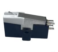 MM Stylet à cartouche avec pointe rouge Rubine pour platine vinyle Aimant mobile à haut rendement Aiguille de remplacement 3,5 g Force de suivi (Blanc)