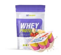 MM Supplements - Whey Protein 80 - Pot de 1 Kg - Whey Protein - Shake pour gagner de la masse musculaire - Aide à la récupération musculaire - Saveur fraise et banane