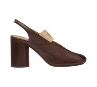 MM6 Maison Margiela - Anatomic Numeric Slingback - Femme - Chaussures - Brun - Taille: 37 1/2 EU