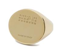 MM6 Maison Margiela - Bague Chevalière Numérique - Femme - Accessoires - Jaune - Taille: M
