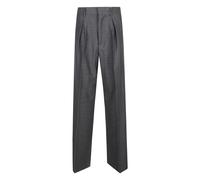MM6 Maison Margiela, Femme, Pantalons, Gris, Taille: 36 FR Pantalon Tailleur en Laine