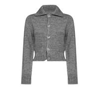 MM6 Maison Margiela - Gilet Trompe L'Oeil - Femme - Pulls - Gris - Taille: 38 FR
