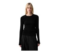 MM6 Maison Margiela - Haut à manches longues côtelé - Femme - Pulls - Noir - Taille: 38 FR
