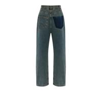 MM6 Maison Margiela - Jeans larges - Femme - Jeans - Bleu - Taille: W27