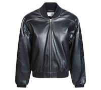 MM6 Maison Margiela - Leather Vestes - Femme - Vestes - Noir - Taille: 38 FR